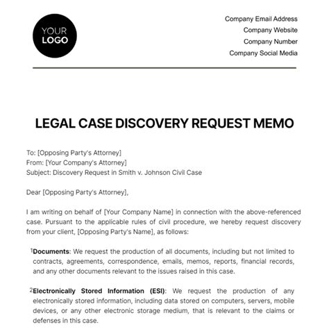 FREE Legal Memo Templates & Examples - Edit Online & Download ...