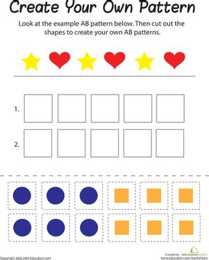 Image result for AB Pattern Worksheet