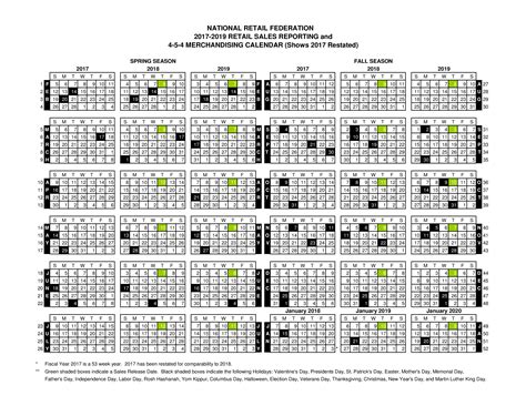 Retail 4 5 4 Calendar - Printable Calendars AT A GLANCE