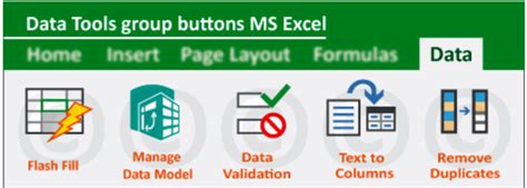 Image result for Excel DataTools Menu