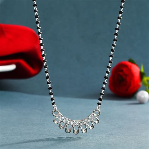 925 Sterling Silver Mangalsutra Collection - Buy Online – NEMICHAND JEWELS