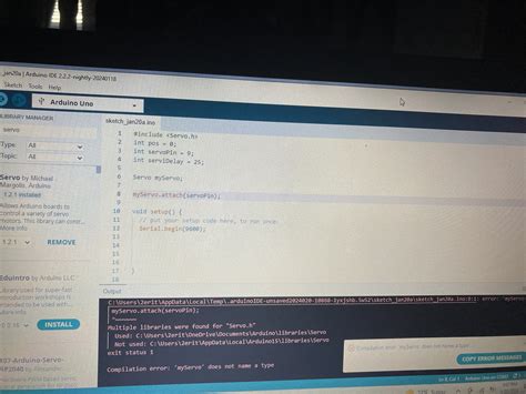 Image result for Arduino Servo Error