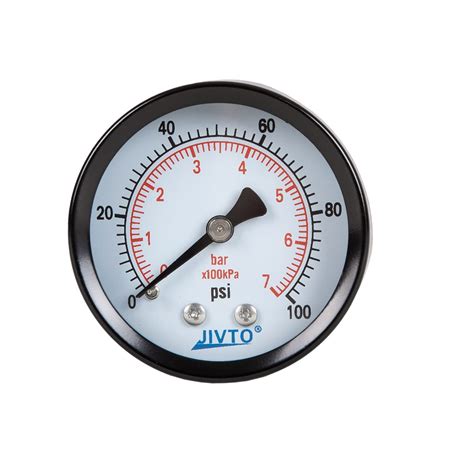 Amazon.com: Dry Pressure Gauge, 1 1/2" Dia,0-100 psi/bar/kpa, 1/8" npt ...
