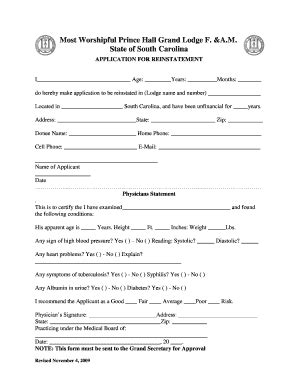 Fillable Online FORMS - Most Worshipful Prince Hall Grand Lodge of ...