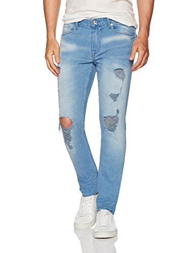 GUESS Men's Slim Taper Step up Wash Jean, Step up Wash W/Destroy, 38 ...