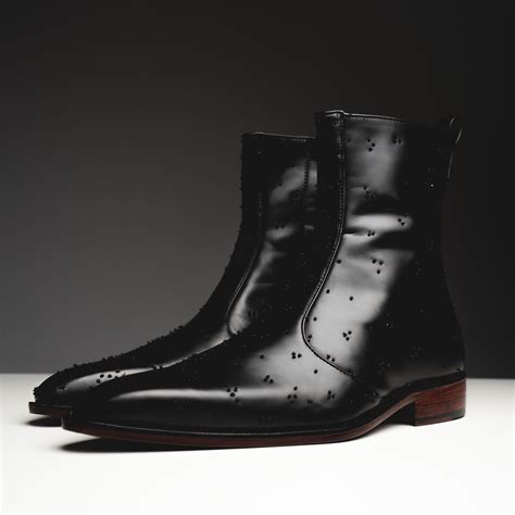 Black chrome boots – Kavith Sainaani Store