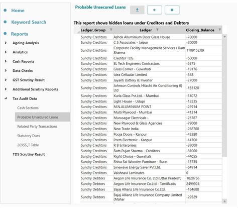 Reporting for Section 269SS & 269T | LedgerVision - LedgerVision