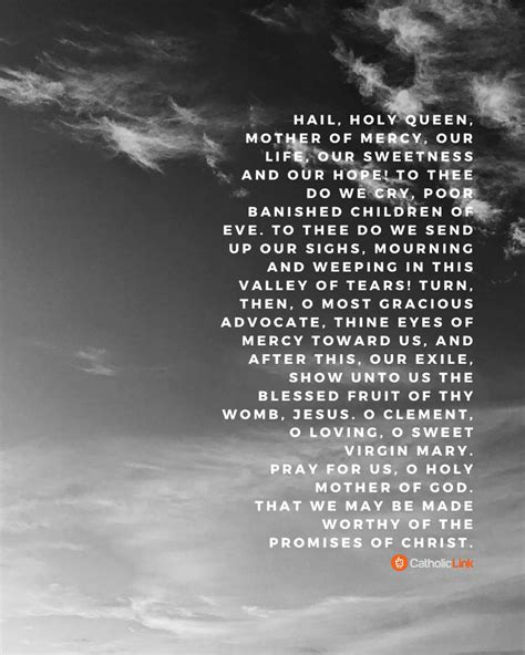 Hail Holy Queen Prayer - Catholic-Link