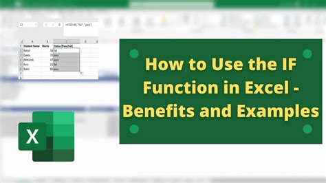 IF Function Basics Excel 的图像结果
