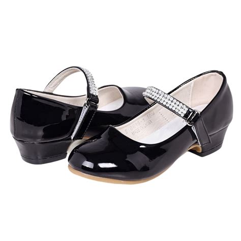 Stelle Girls Mary Jane Shoes Low Heel Princess Wedding Flower Girl ...