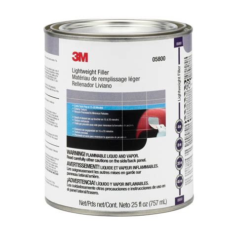 Buy 3M 05800 Lightweight Body Filler - Quart Online in India. 33276012