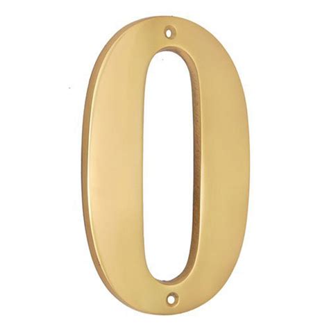Best 6" Brass Numerals (0-9) - Adonai Hardware