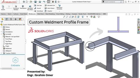 Rezultat imagine pentru Profile SolidWorks