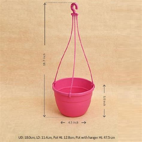 Buy 7.1 inch (18 cm) Corsica No. 18 Hanging Round Plastic Pot online ...
