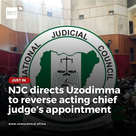[JUST IN]: The National Judicial Council has instructed Imo State ...