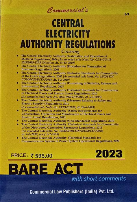 Buy Central Electricity Authority Regulations Book Online at Low Prices ...