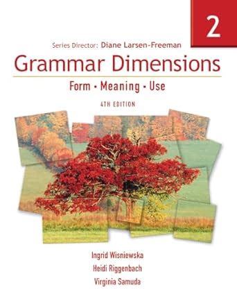 Grammar Dimensions 2: Form, Meaning, Use : Larsen-Freeman, Diane ...