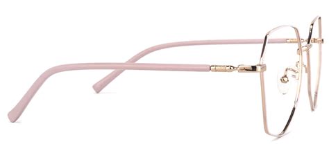 Bivins Geometric Pink Glasses | Zeelool Glasses