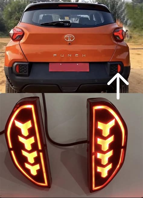 Dda Enterprises Rear Reflector LED Light/Drl For Tata Punch With Matrix ...