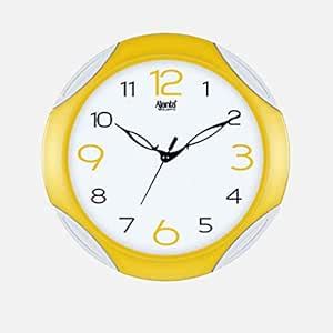 Buy Ajanta Round Wall Clock for Home/Kitchen/Living Room/Office(Yellow ...