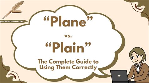 “Plane” vs. “Plain” - The Complete Guide to Using Them Correctly ...