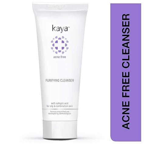 Kaya Clinic Acne Free Purifying Cleanser, Salicylic Acid face wash for ...