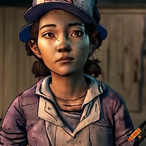 Clementine from the walking dead game season 4 on Craiyon