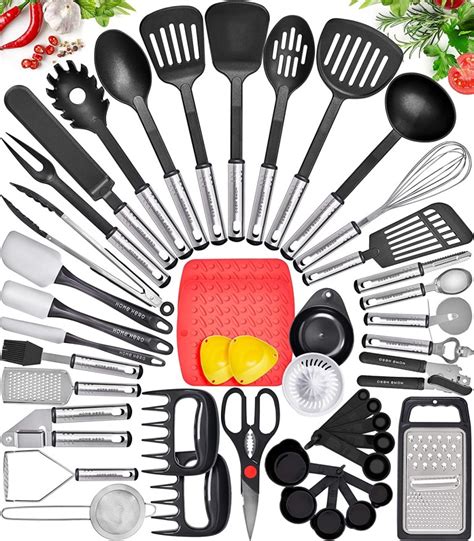 Home Hero Kitchen Utensil Set Cooking Utensils Set - Nylon Kitchen ...