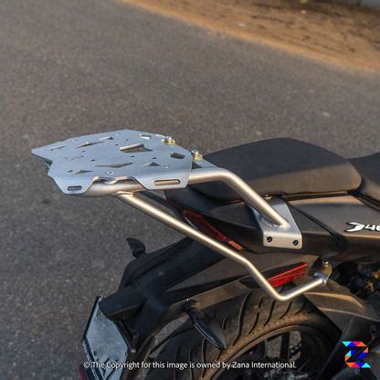 Silver Top Rack with New Plate for Dominar 400 and 250 (2019-22) Compa ...
