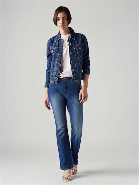 Women's 725 Blue Bootcut Fit High Rise Jeans – Levis India Store