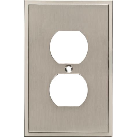 Brainerd Simple Steps 1-Gang Standard Size Satin Nickel Natural Fiber ...