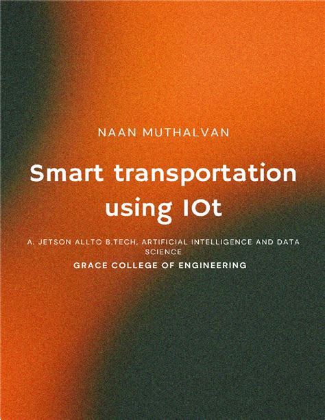 Smart Tracsportation using io T- Jetson Allto A - Smart Transportation ...