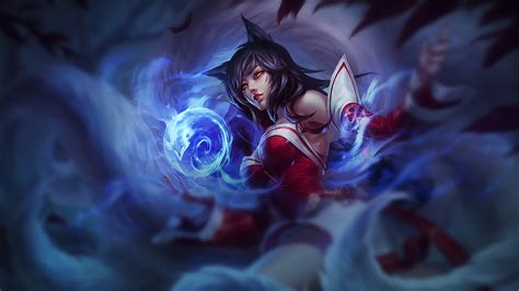 Ahri's Mystical Power: Stunning HD League of Legends Wallpaper
