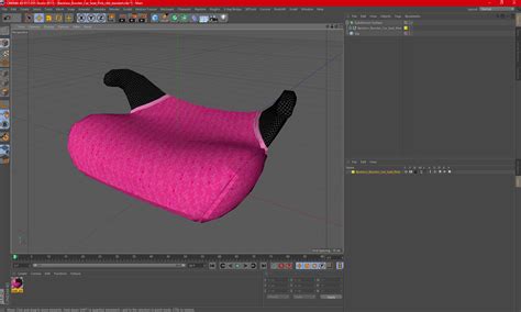 3D model Backless Booster Car Seat Pink | 3D Molier International