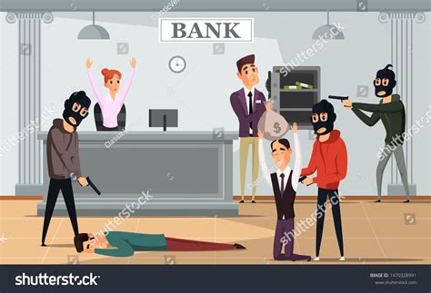 Ilustración plana del delito de robo: vector de stock (libre de ...