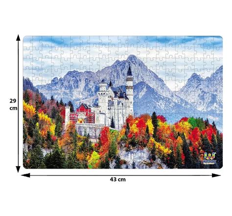 Webby Medieval Castle 252 Pieces Wooden Puzzle for Kids 6Y+, Multicolour