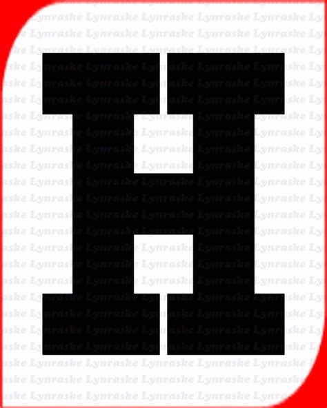 Letter H Silhouette SVG Svg Dxf Cricut Silhouette Cut - Etsy India