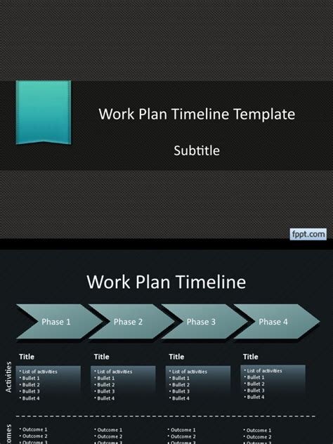 Work Plan Timeline Template: Subtitle | PDF