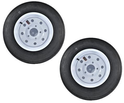 ECustomRim 2-Pack Trailer Tire and Rim 530-12 with White India | Ubuy