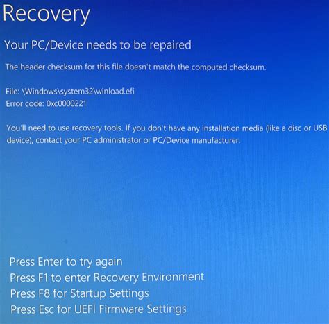 Image result for Recovery When Starting Up Computer
