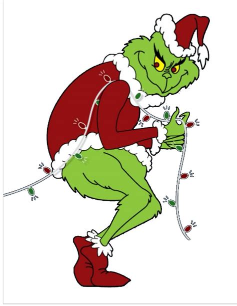 Grinch color template | Creativity | Grinch stealing lights, Grinch ...