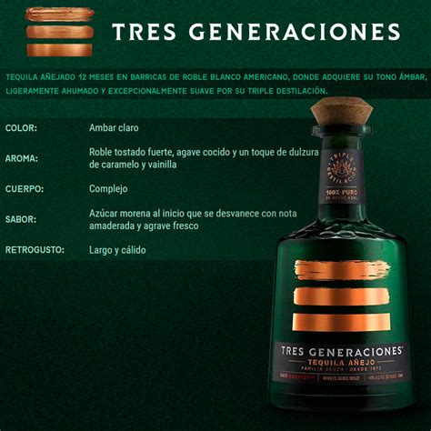 TEQUILA TRES GENERACIONES AÑEJO 750 ml - CentralDePrecios