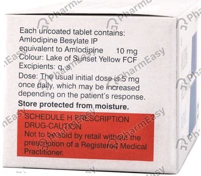 Amlopin 10 MG Tablet (10): Uses, Side Effects, Price & Dosage | PharmEasy