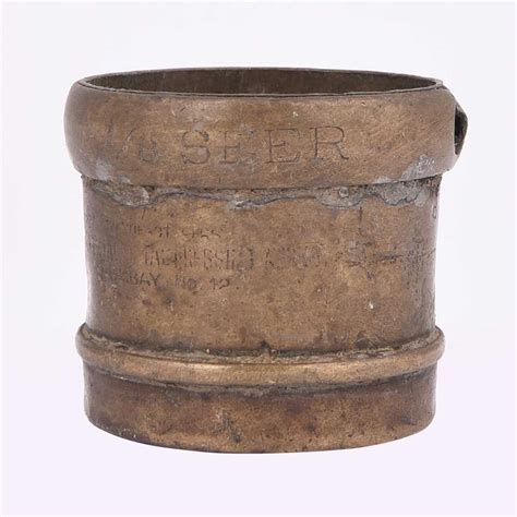 Buy Indian-Shelf Handmade Vocalforlocal Brass Traditional Measuring Cup ...