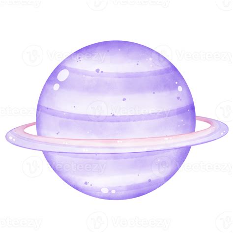 Saturn clip art, illustration of the planet, A cute cartoon drawing of ...