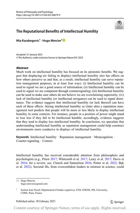 Image result for Intellectual Humility Benefits