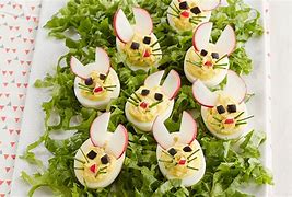 Image result for Easter Bunny Deviled Eggs