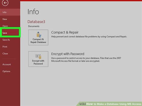 Creating an Access Database 的图像结果