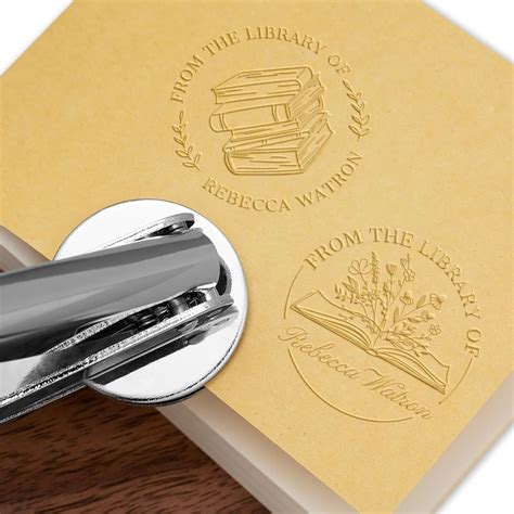 Book Embosser Personalized Custom Book Embosser From The Library of ...