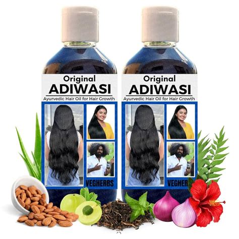 Buy VegHerbs Original Karnataka Adiwasi Hair Oil|Ayurvedic Hairs Growth ...
